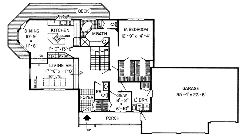 Southern House Plan First Floor - Salzman Country Home 038D-0275 - Shop House Plans and More