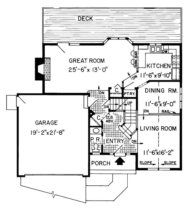 Traditional House Plan First Floor - Stanwood Hill Traditional Home 038D-0276 - Shop House Plans and More