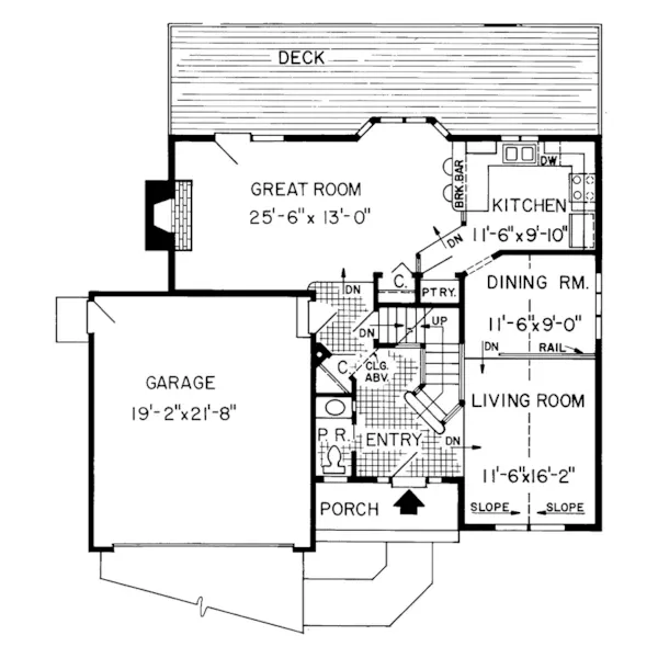 Traditional House Plan First Floor - Stanwood Hill Traditional Home 038D-0276 - Shop House Plans and More