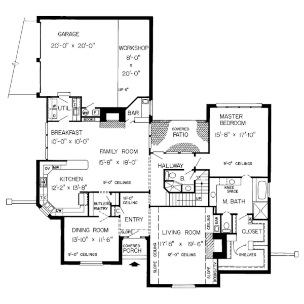 Luxury House Plan First Floor - Barbara Traditional Home 038D-0279 - Search House Plans and More