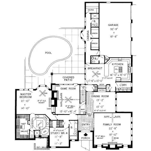 Luxury House Plan First Floor - Gastorf Place Luxury Home 038D-0284 - Search House Plans and More