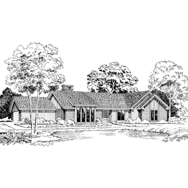 Contemporary Ranch Home Plan