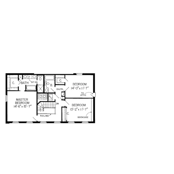 Georgian House Plan Second Floor - Dunlap Pass Georgian Home 038D-0295 - Search House Plans and More