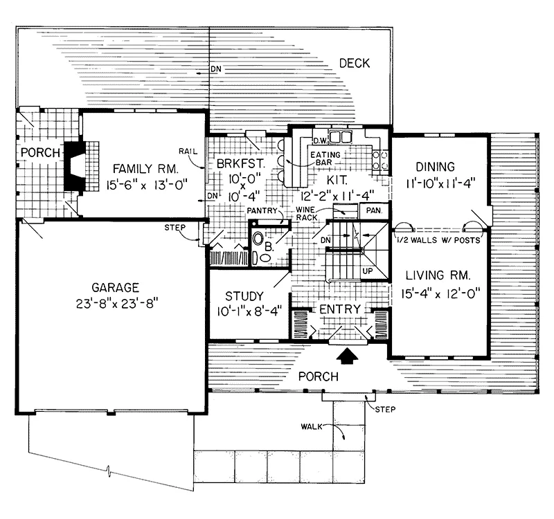 Contemporary House Plan First Floor - Queensbury Victorian Home 038D-0300 - Shop House Plans and More