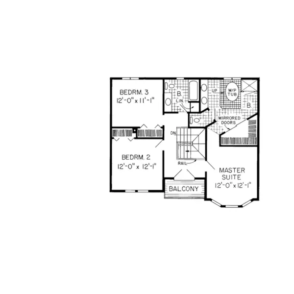 Modern House Plan Second Floor - Queensbury Victorian Home 038D-0300 - Shop House Plans and More