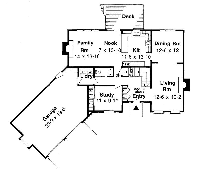 Traditional House Plan First Floor - Henlawson European Home 038D-0303 - Search House Plans and More