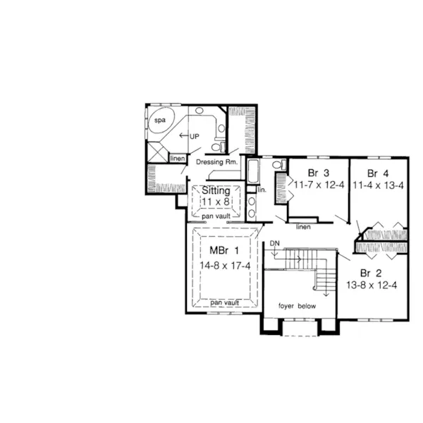 Luxury House Plan Second Floor - Darcy Greek Revival Home 038D-0305 - Search House Plans and More