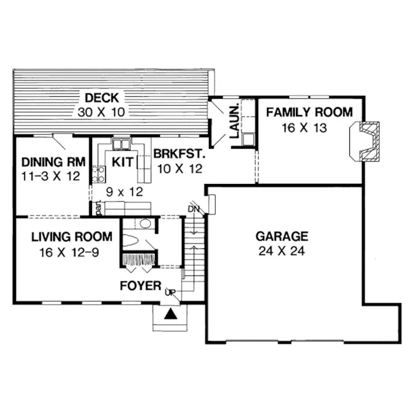 Country House Plan First Floor - Switzer Country Colonial Home 038D-0315 - Shop House Plans and More