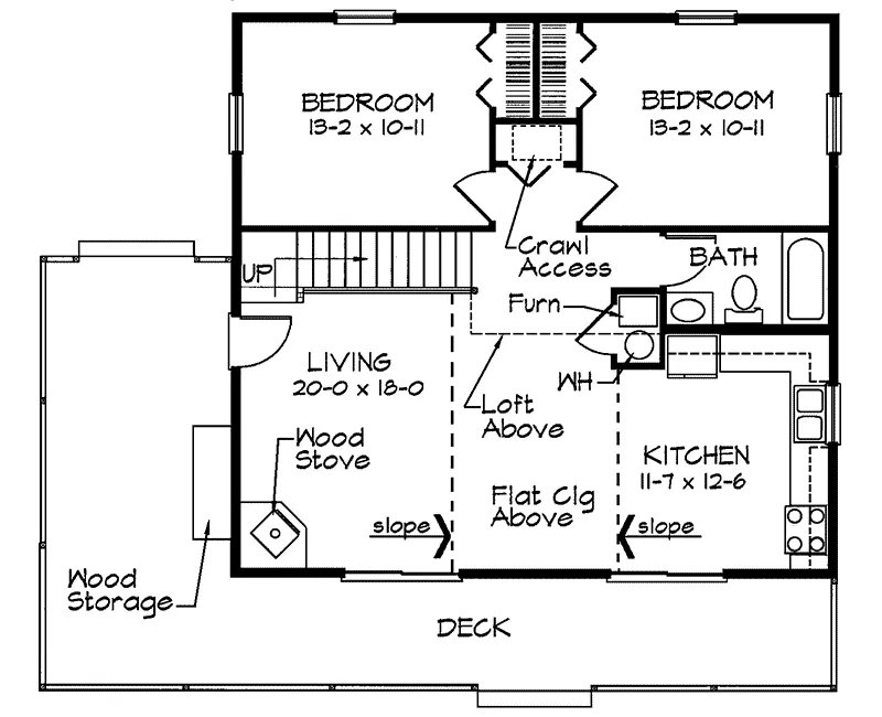 Lake House Plan First Floor - Moreland Waterfront Home 038D-0319 - Shop House Plans and More