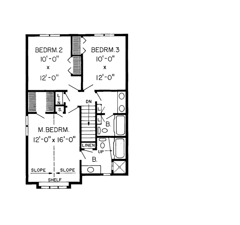 Country House Plan Second Floor - Siobhan Country Two-Story Home 038D-0324 - Shop House Plans and More