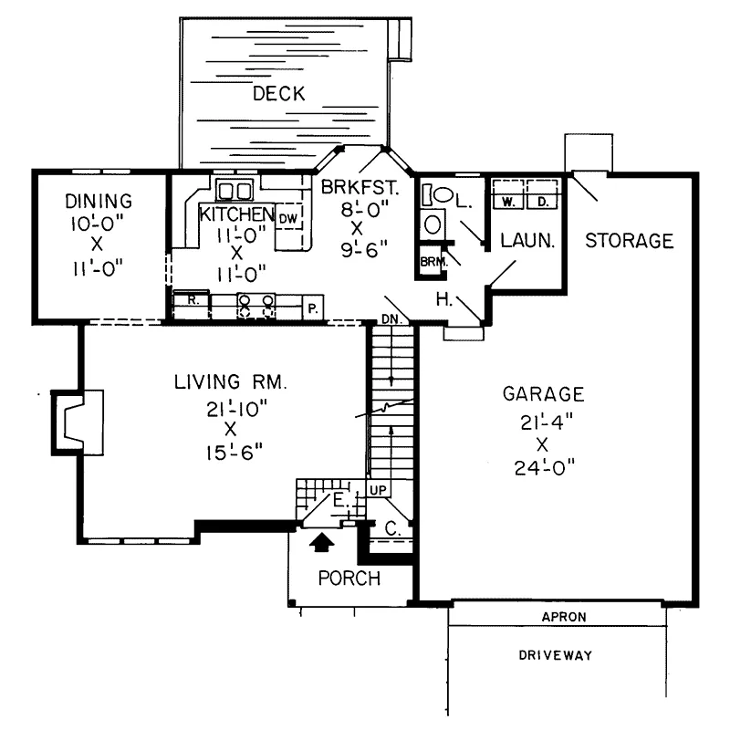 Country House Plan First Floor - Radcliffe Hill Ranch Home 038D-0335 - Shop House Plans and More