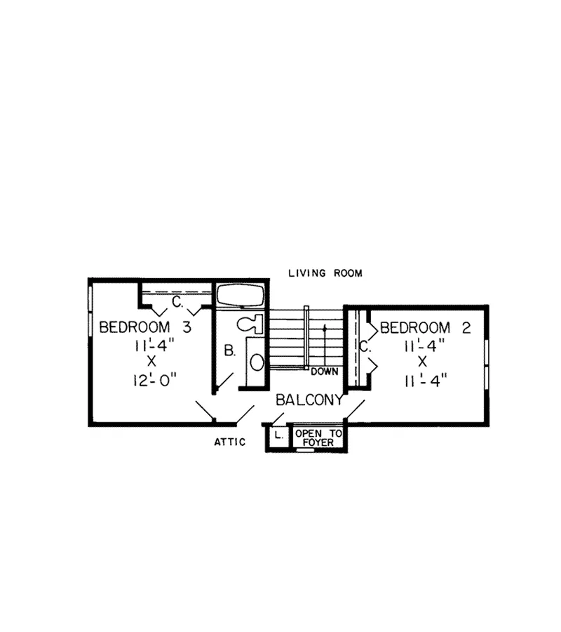 Contemporary House Plan Second Floor - Amberwood Trail Modern Home 038D-0343 - Search House Plans and More