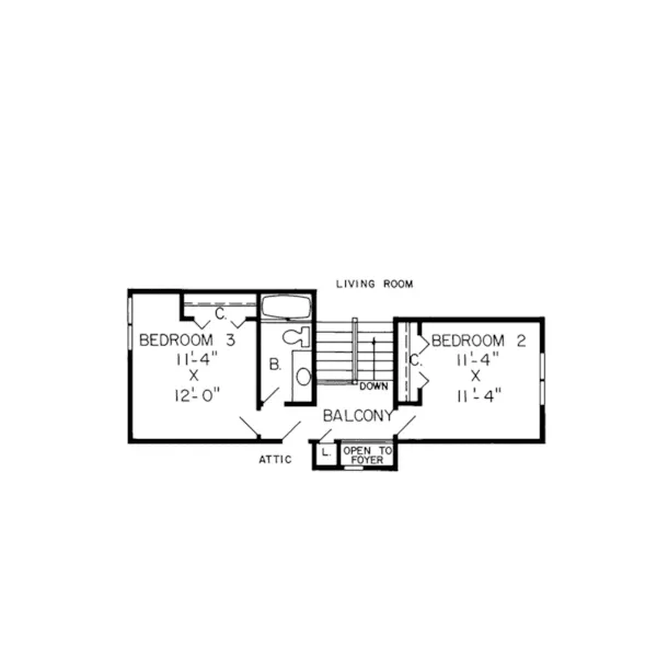 Country House Plan Second Floor - Amberwood Trail Modern Home 038D-0343 - Search House Plans and More