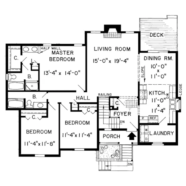 Southern House Plan First Floor - Spyglass Ridge Traditional Home 038D-0349 - Shop House Plans and More