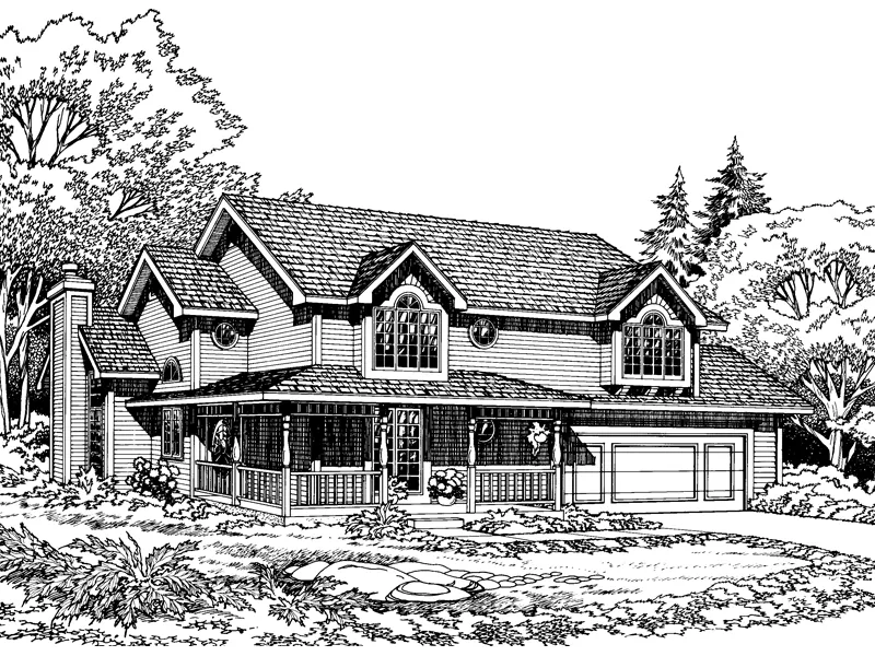 Southern House Plan Front Image of House - Wyatt Place Farmhouse 038D-0353 - Shop House Plans and More