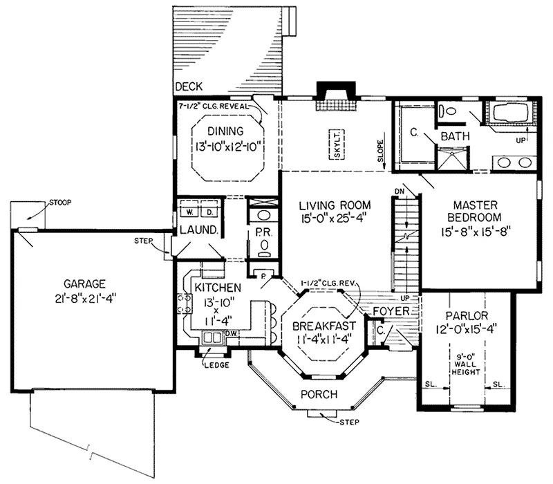 Farmhouse Plan First Floor - Clairvoix Victorian Home 038D-0355 - Search House Plans and More