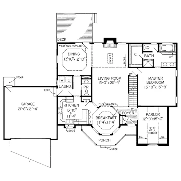 Farmhouse Plan First Floor - Clairvoix Victorian Home 038D-0355 - Search House Plans and More