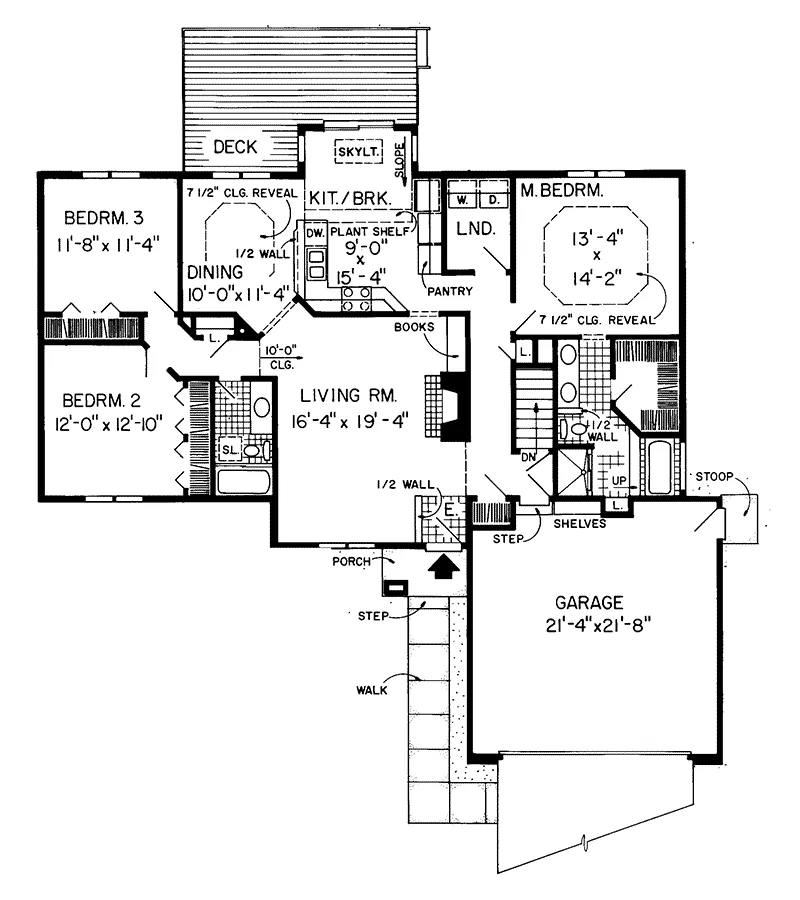 Modern House Plan First Floor - Northmill Contemporary Home 038D-0359 - Shop House Plans and More