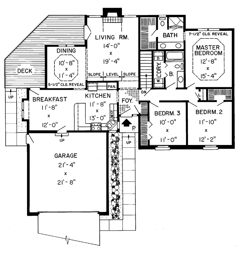 Ranch House Plan First Floor - Valdez Hill Ranch Home 038D-0366 - Shop House Plans and More