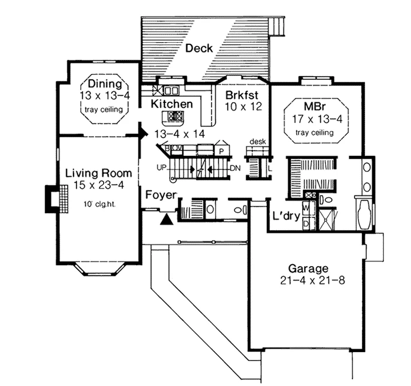 Southern House Plan First Floor - Sparrowood Country Home 038D-0368 - Shop House Plans and More