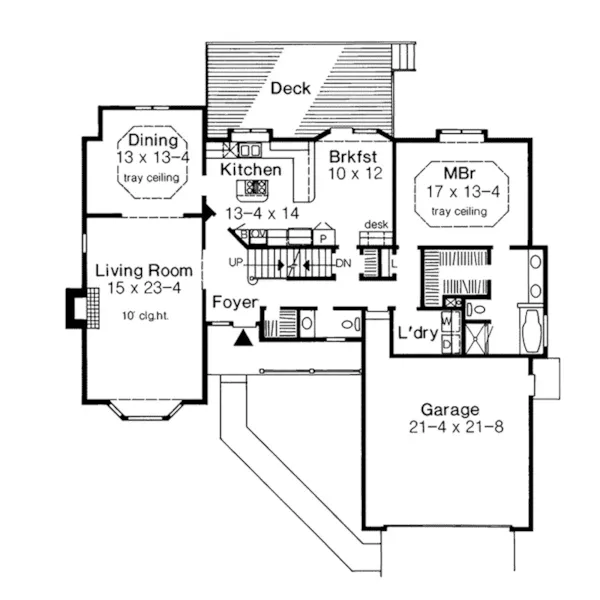 Farmhouse Plan First Floor - Sparrowood Country Home 038D-0368 - Shop House Plans and More