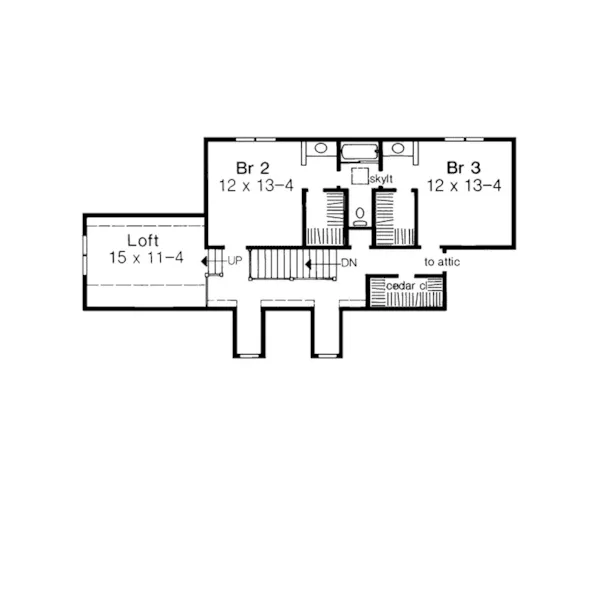 Farmhouse Plan Second Floor - Sparrowood Country Home 038D-0368 - Shop House Plans and More