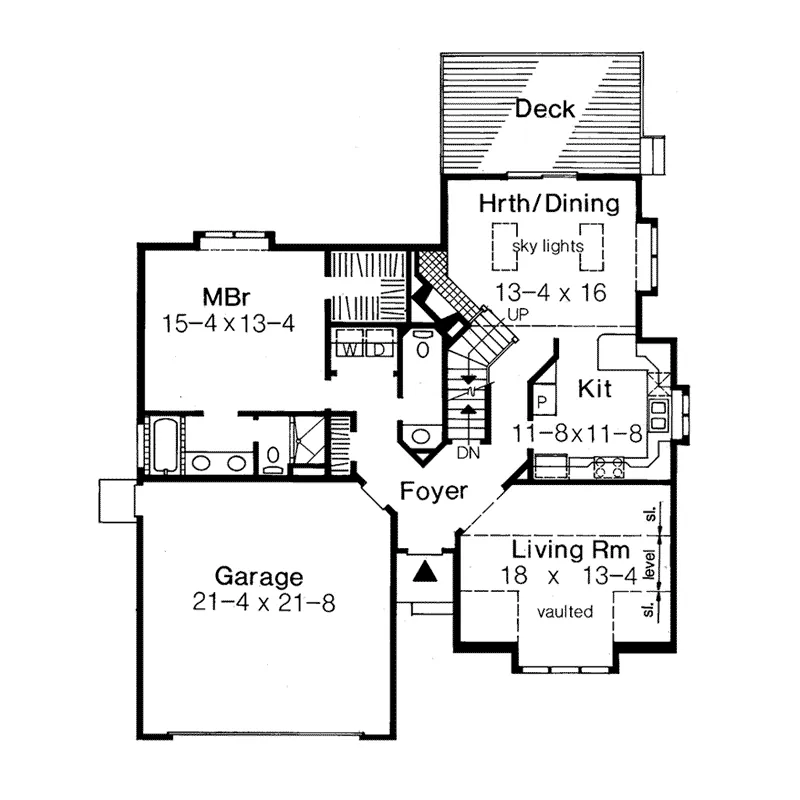 Contemporary House Plan First Floor - Casablanca Ranch Home 038D-0369 - Search House Plans and More