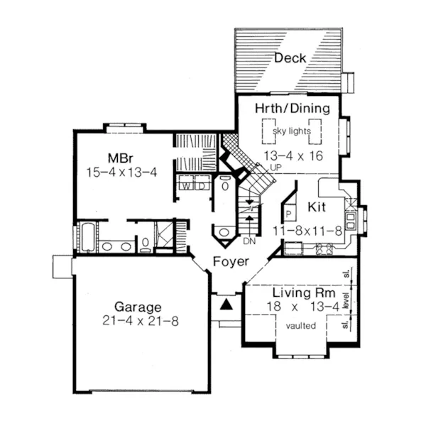 Modern House Plan First Floor - Casablanca Ranch Home 038D-0369 - Search House Plans and More