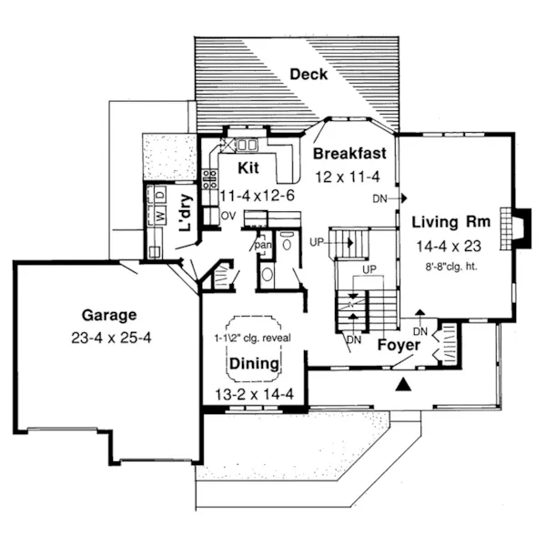 Modern House Plan First Floor - Shiloh Run Country Home 038D-0370 - Shop House Plans and More