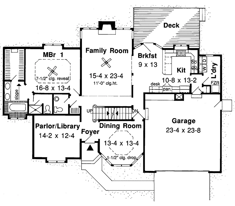 Luxury House Plan First Floor - Brittany Luxury European Home 038D-0371 - Search House Plans and More