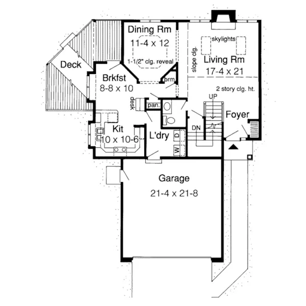 Country House Plan First Floor - Danielle Creek Country Home 038D-0378 - Search House Plans and More