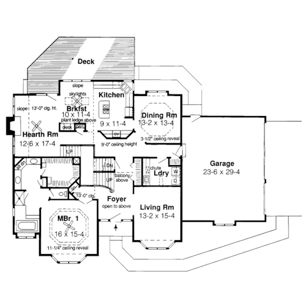 Modern House Plan First Floor - Brandenburg Pond Luxury Home 038D-0381 - Search House Plans and More