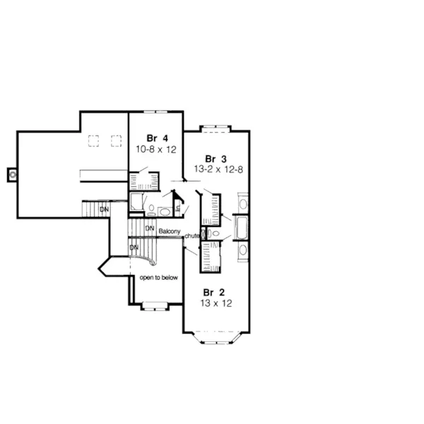 Modern House Plan Second Floor - Brandenburg Pond Luxury Home 038D-0381 - Search House Plans and More