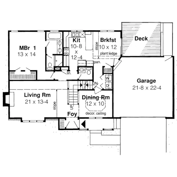 Traditional House Plan First Floor - Southgate Country Home 038D-0393 - Shop House Plans and More