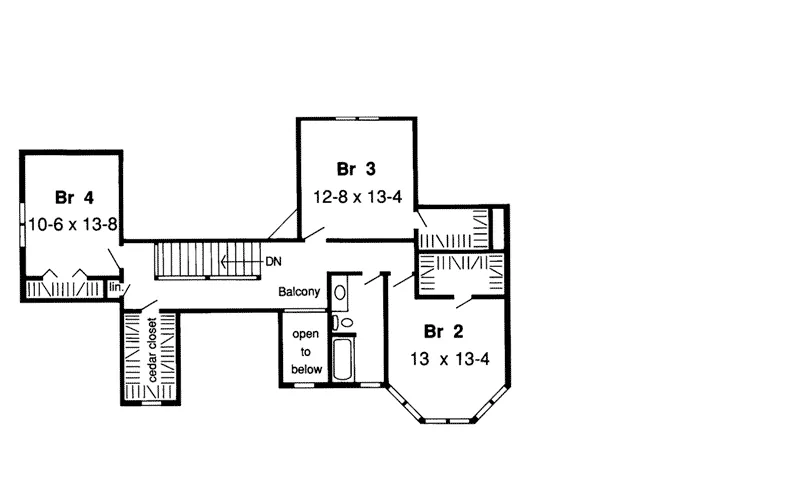 European House Plan Second Floor - Glenworth European Home 038D-0402 - Search House Plans and More