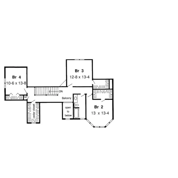 Luxury House Plan Second Floor - Glenworth European Home 038D-0402 - Search House Plans and More