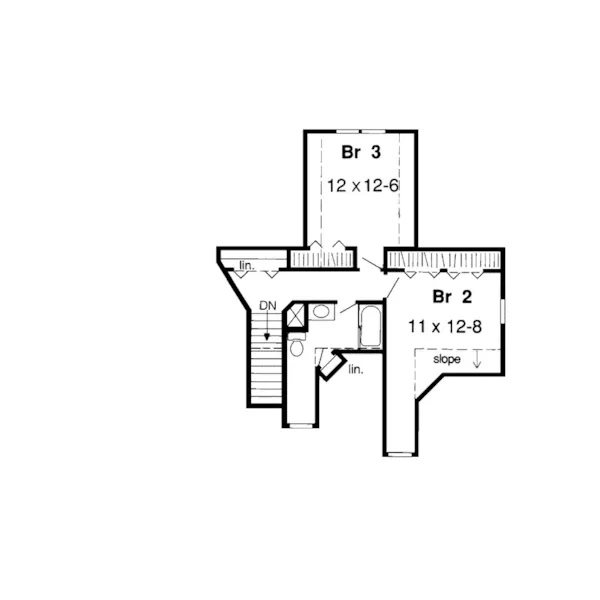 Farmhouse Plan Second Floor - Nottoway Farm Country Home 038D-0403 - Shop House Plans and More