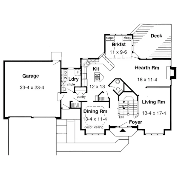 Luxury House Plan First Floor - Oakmont Terrace European Home 038D-0407 - Shop House Plans and More