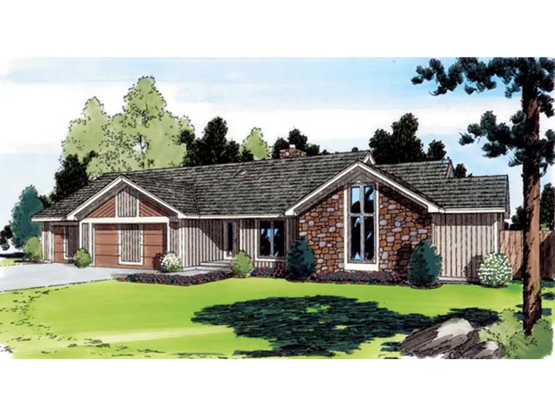 Classic Contemporary Ranch Home Plan