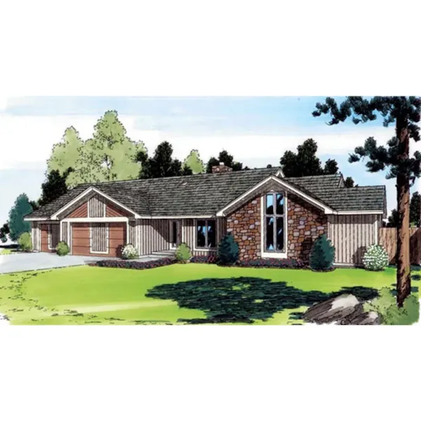 Classic Contemporary Ranch Home Plan