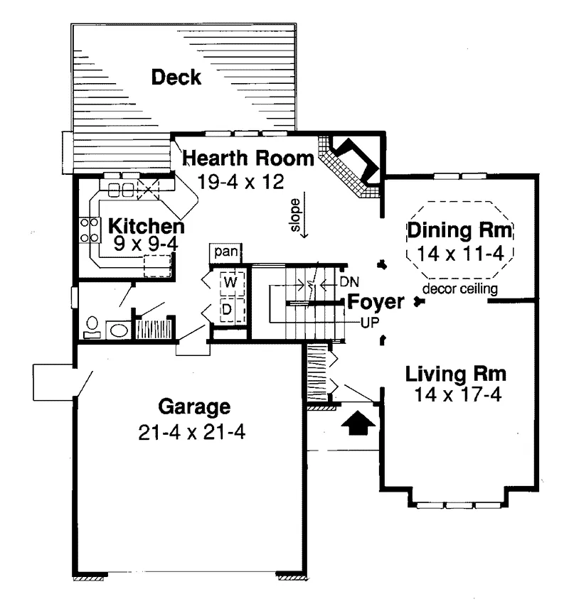 Traditional House Plan First Floor - Landau Traditional Home 038D-0416 - Shop House Plans and More