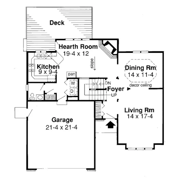 Traditional House Plan First Floor - Landau Traditional Home 038D-0416 - Shop House Plans and More