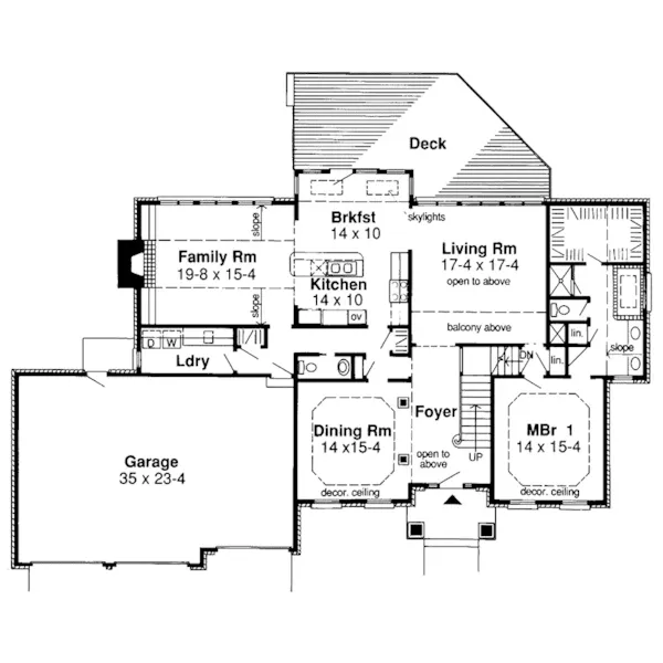 Luxury House Plan First Floor - Kentwood Traditional Home 038D-0420 - Search House Plans and More