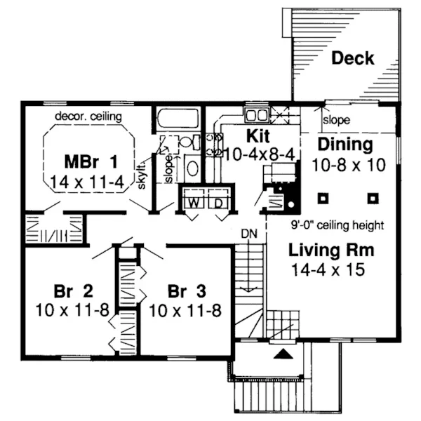 Traditional House Plan First Floor - Wadsworth Traditional Home 038D-0421 - Shop House Plans and More