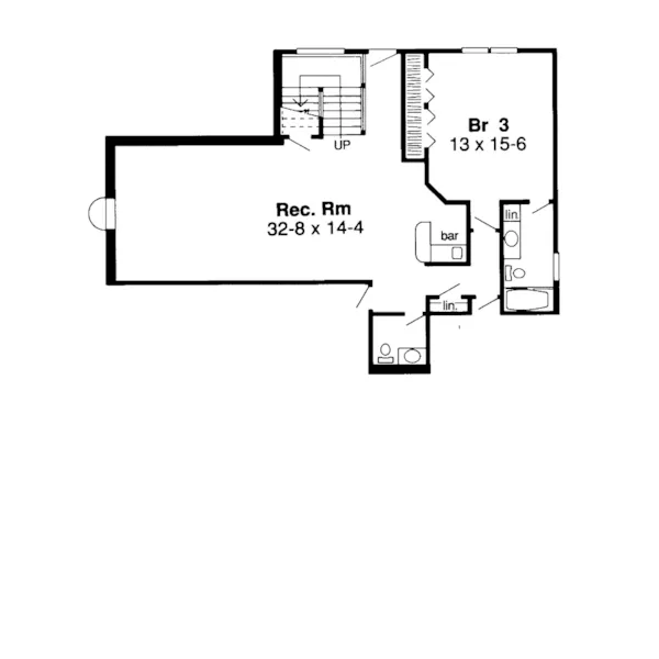 Ranch House Plan Second Floor - Huntington Valley Ranch Home 038D-0423 - Search House Plans and More