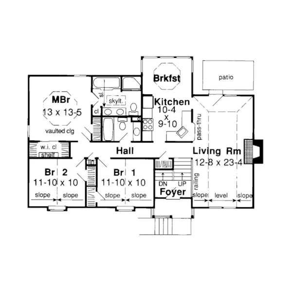 Traditional House Plan First Floor - Alberta Creek Traditional Home 038D-0428 - Search House Plans and More