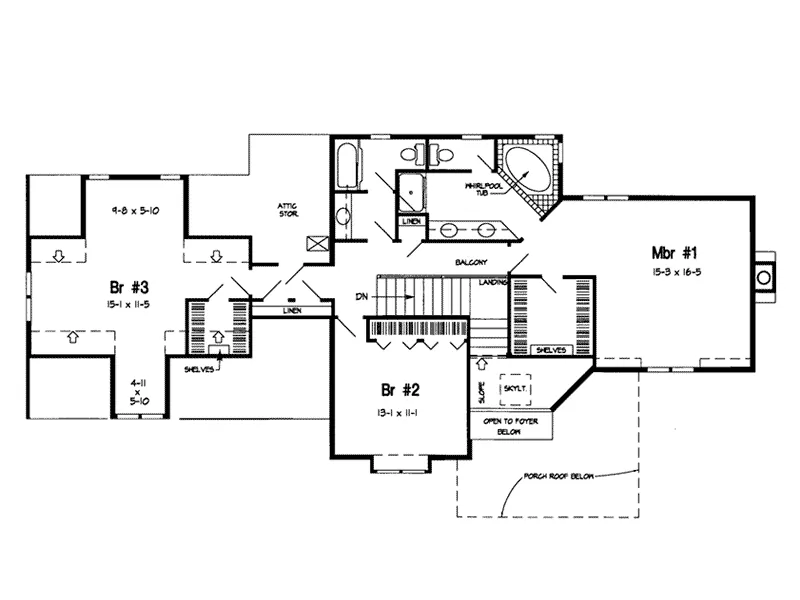 European House Plan Second Floor - Moncton Contemporary Home 038D-0438 - Shop House Plans and More