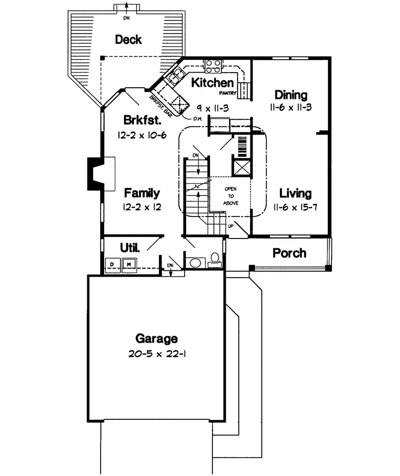 Southern House Plan First Floor - Eagle Estate Country Home 038D-0440 - Search House Plans and More