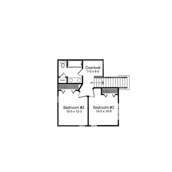 Traditional House Plan Second Floor - Baroque Traditional Home 038D-0445 - Search House Plans and More