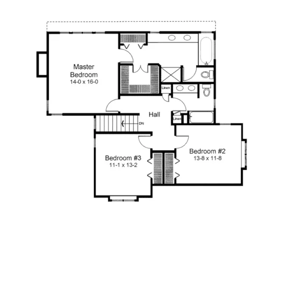 Neoclassical House Plan Second Floor - Cheltenham Neoclassic Home 038D-0446 - Search House Plans and More